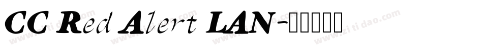 CC Red Alert LAN字体转换
